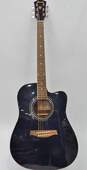 Ibanez Brand V70CE/BK Model Black Acoustic Electric Guitar w/ Hard Case image number 1