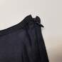 Womens Black Stretch Side Zip Knee Length Pleated Skirt Size X-Small image number 4