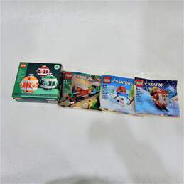 LEGO Holiday Sealed 40604 Christmas Decor Set w/ Creator Sets 30580, 30584 & 30645