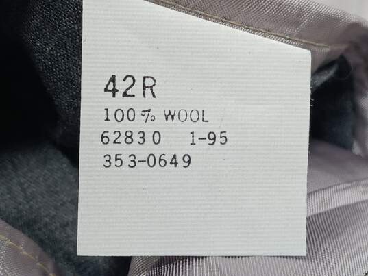 Lands End Men's Wool Gray Blazer Size 42R image number 5