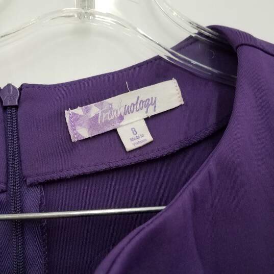 Trihnology Purple Dress Size 8 image number 4