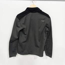 Spyder Men's Gray/Black Color Block Full Zip Mock Neck Jacket Size M alternative image