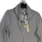 NWT Womens Gray 3/4 Sleeve Cowl Neck Pullover Sweatshirt Size Medium image number 3