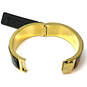 NWT Designer J. Crew Gold-Tone Fashionable Hinged Bangle Bracelet image number 3