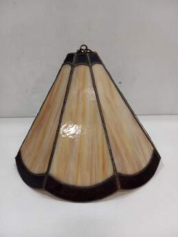 Vintage Stained Brown Glass Hand Lamp alternative image