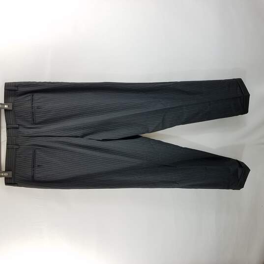 Hugo Boss Men Black Pinstripe Dress Pants 42R image number 2