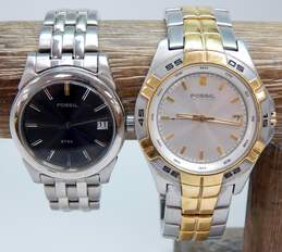 Fossil Blue AM-3998 & Steel FS-2642 Men's Watches 242.6g