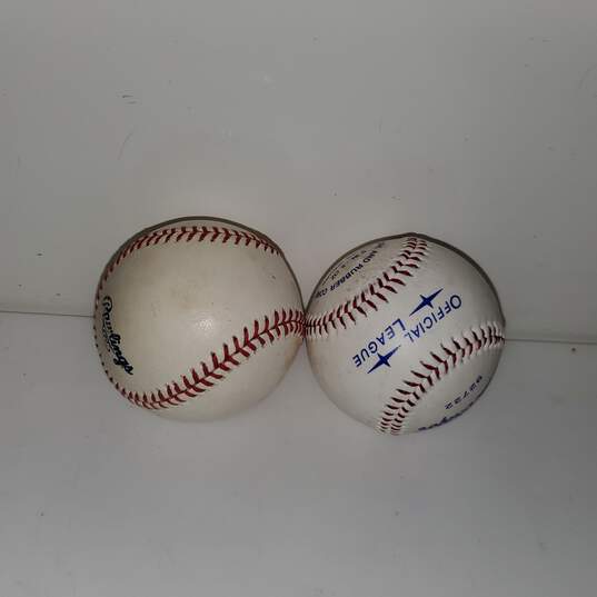 Pair of Signed Baseballs by Players #45 and 52 image number 4