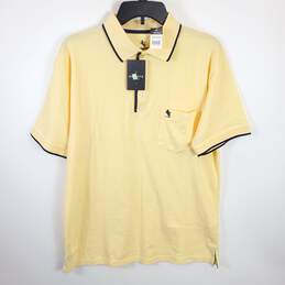 Knights Sportwear Men Yellow Polo Shirt M NWT