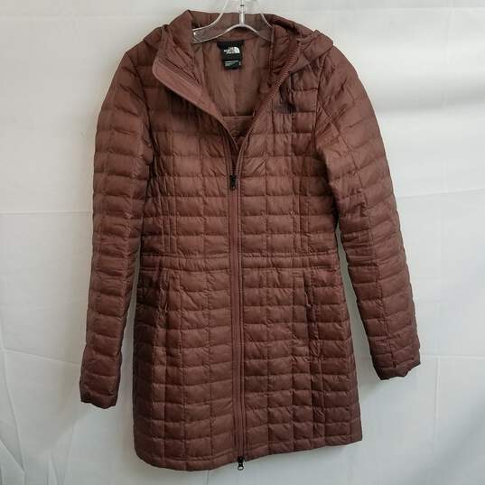 The North Face purplish brown insulated parka women's XS image number 1