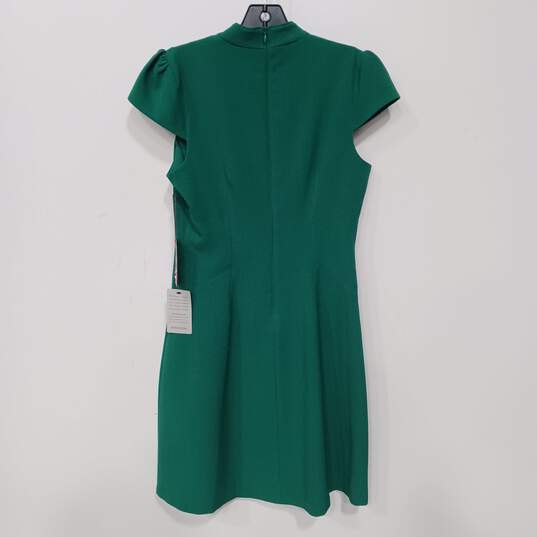 Vince Camuto Women's Emerald Green Cap Sleeve Dress Size 4 NWT image number 2