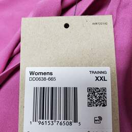 Nike Dri-Fit Training Pink Short Sleeves Polyester Shirt Women's XXL alternative image