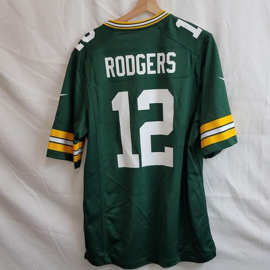 Nike Green Bay Packers Aaron Rodgers 12 Jersey Men's Size Medium image number 2