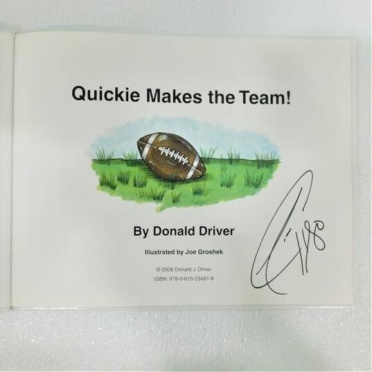 Two Donald Driver Signed Quickie Children's Books image number 7