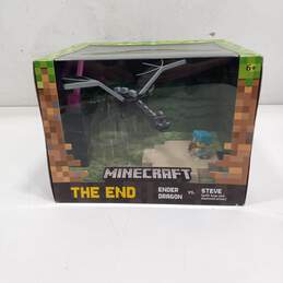Minecraft The End Ender Dragon vs Steve Figures NIB