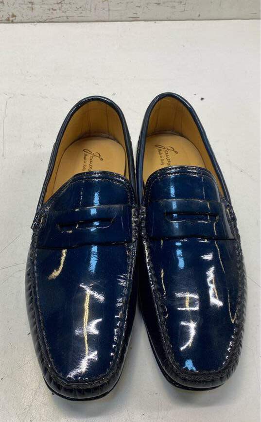 Francesco Benigno Navy Blue Loafer Casual Shoe Men 7 image number 5