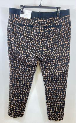 Ann Taylor Women Brown Stretch Leopard Print Ankle Pants Sz 14 alternative image