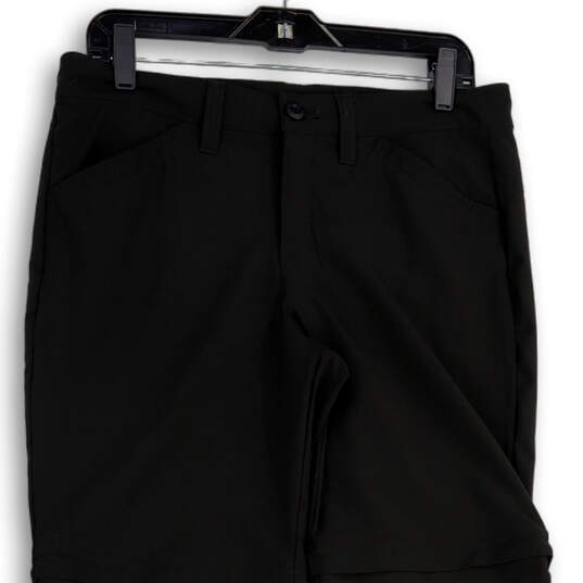 Womens Black Flat Front Slash Pocket Straight Leg Ankle Pants Size 8 image number 3