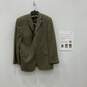 Burberry Mens Green Brown Plaid Single Breasted Three-Button Blazer 44R w/ COA image number 1