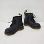 Dr. Martens Kids Pascal Lace-Up & Zipper Black Leather Ankle Boots  Size 7 image number 2