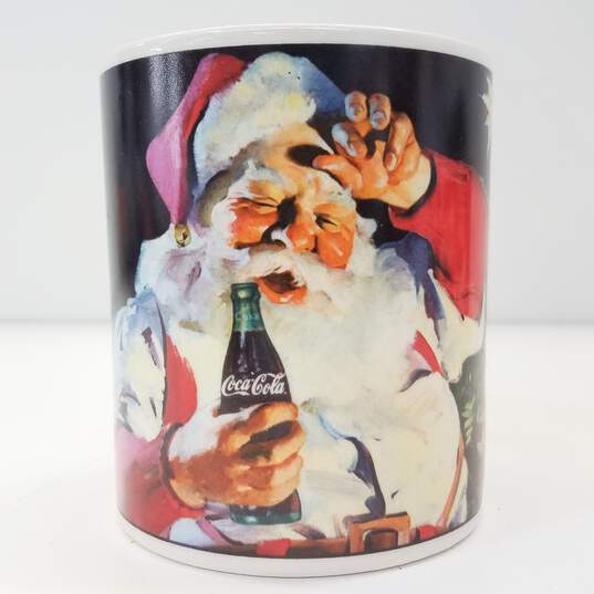 Holiday Portraits Coca-Cola Santa Stoneware Mugs Set 4 by Sakura image number 5
