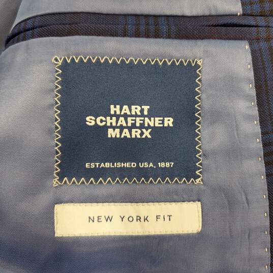 Hart Schaffner Marx Men Blue Jacket SZ 44L NWT image number 4