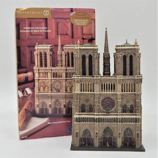 Dept 56 Notre Dame Cathedral Paris Churches of The World IOB image number 1