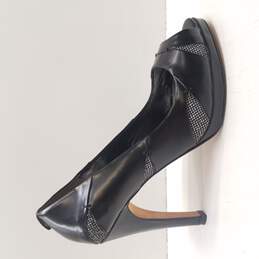 Karen Miller Women's Black Leather Heels Size 8.5