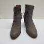 Frye Womens Gray Nubuck Leather Ankle Boots Heels Sz US 9 image number 2