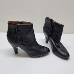 Sofft Women's Orlena Boot Size 7.5 High Heel Black Leather Bootie Elegant Button
