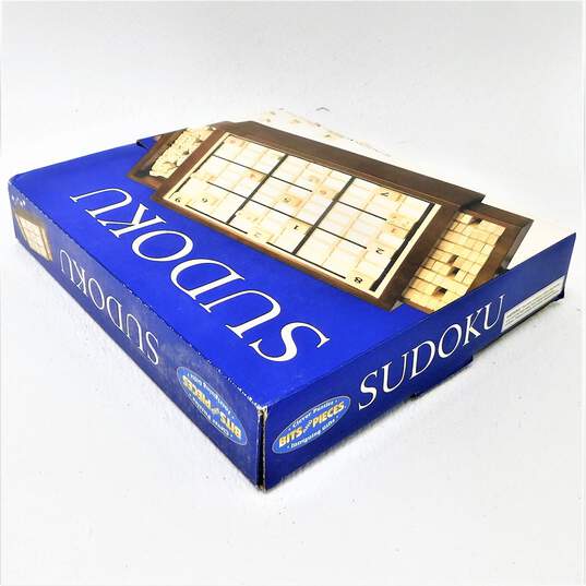 Deluxe Wood Sudoko Board game with pull out tray by Bits and Pieces image number 6
