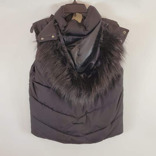 Gap Women Black Puffer Vest XL NWT image number 2