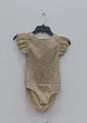 Zara Kids Baby Tan Ruffle Body Suit Size 10 New With Tags image number 4