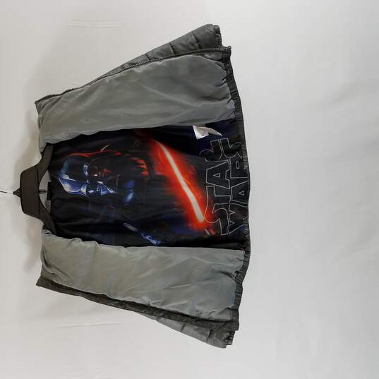 Star Wars Darth Vader Boy Green Puffer Jacket 6Y image number 5