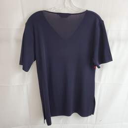 Exclusively Misook Short Sleeve V-Neck Pullover Top Size S alternative image