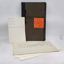 Building Plans & Designs Of Frank Lloyd Wright Print Portfolio Limited Edition