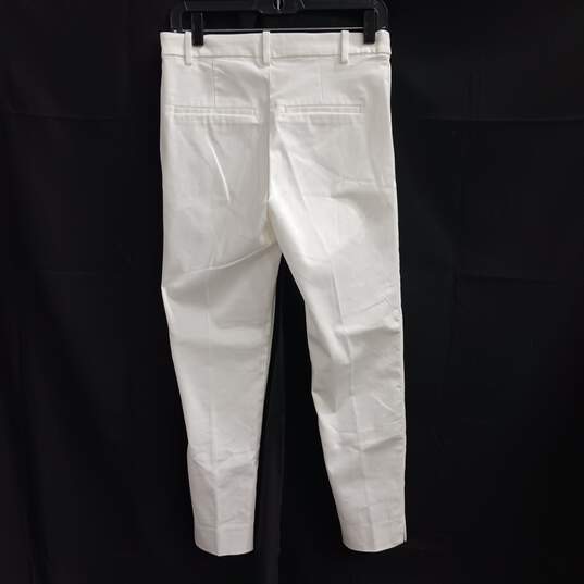H&M Women's White Dress Pants Size 6 image number 2