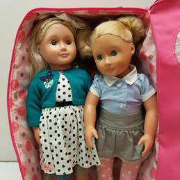 Bundle of 2 Battat Assorted Dolls w/ Case alternative image