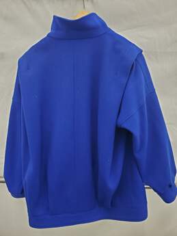 Men's International Scene Blue Button up Wool Coat Used Size-15/16 alternative image