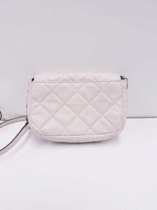 Michael Kors Quilted Mini Crossbody Bag White image number 4