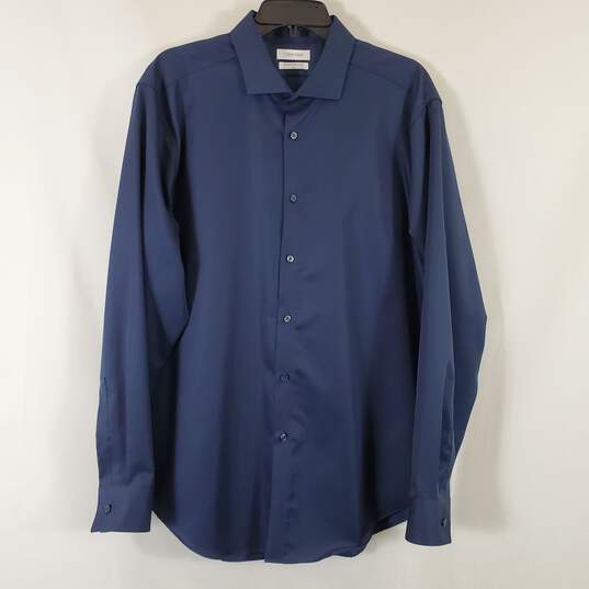 Calvin Klein Men's Blue Long Sleeve SZ XL image number 1