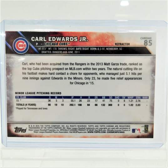 Carl Edwards Jr Rookie Cards Topps Chrome/Bowman Chrome Chicago Cubs image number 3