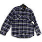NWT Mens Multicolor Plaid Spread Collar Flap Pocket Button-Up Shirt Sz 2XL image number 1