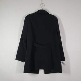 Womens Long Sleeve Pockets Snap Front Collared Trench Coat Size XL alternative image