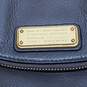 AUTHENTICATED Marc by Marc Jacobs Gray Leather Foldover Crossbody Bag image number 2