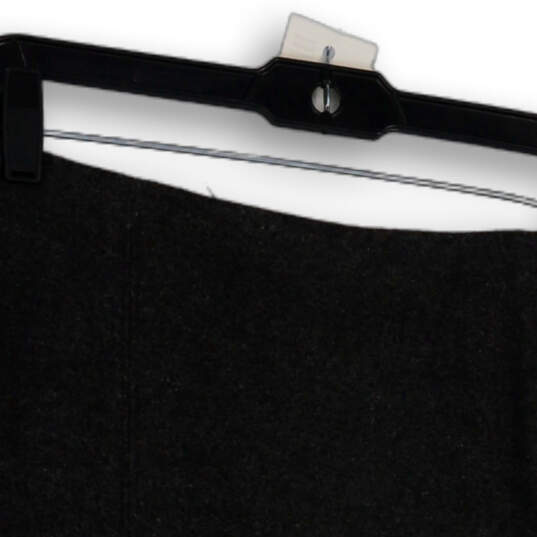 Womens Gray Regular Fit Flat Front Back Zip Short Mini Skirt Size 2 image number 3