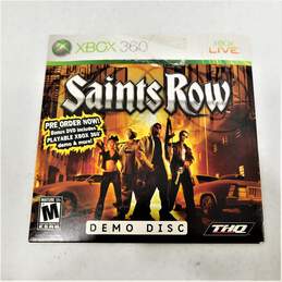 Saints Row Demo Disc Microsoft Xbox 360