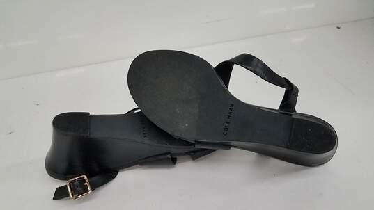 Cole Hann Black Wedge Sandals Size 6.5B image number 6