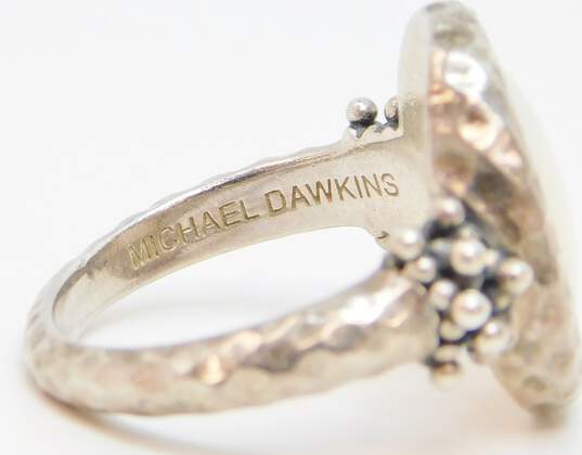 Michael Dawkins Designer 925 Sterling Silver Mother of Pearl Ring 10.4g image number 5