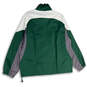 NWT Mens White Green Bay Packers Full Zip NFL Windbreaker Jacket Size Large image number 2